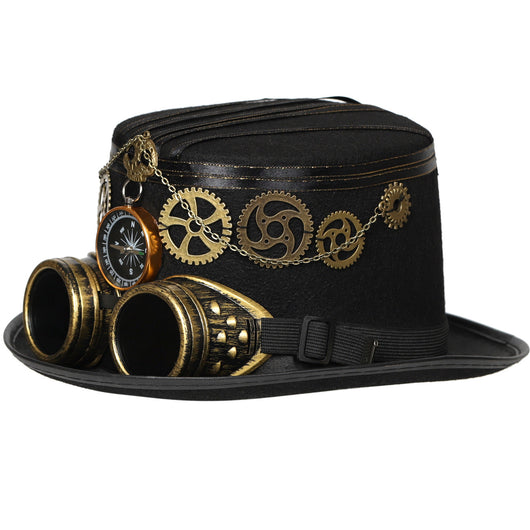 Gafas Steampunk Brújula Pirata con Denim - Image 3