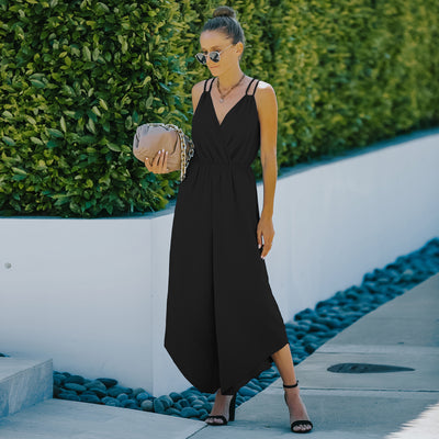 Jumpsuit Deportivo de Color Liso Estilo Europeo y Americano - Image 14