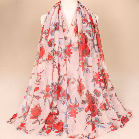 Foulard de Algodón Estampado Bali Ligero Transpirable Multiuso
