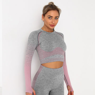 Conjunto de Yoga sin Costuras Europeo y Americano - Image 15