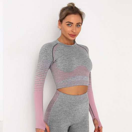 Conjunto de Yoga sin Costuras Europeo y Americano - Image 15