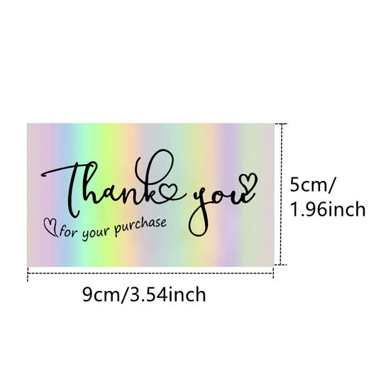 Pack 50 Tarjetas de Felicitación Holográficas Láser para Regalos - Image 13