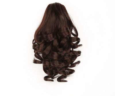 Peluca Coleta Rizada con Pinza - Extensión de Cabello Corto Estilo Pera - Image 3