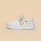 Zapatos Escolares de Plataforma en Cuero Blanco para Niñas