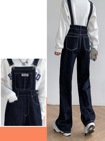 Overol Denim Mujer Pierna Ancha Cintura Alta - Image 10