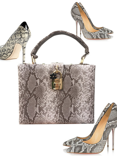 Bolso de Cuero Estampado Serpiente para Mujer - Estilo Europeo y Americano - Image 8