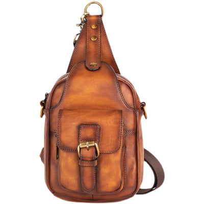 Bolsa de Pecho Vintage en Cuero para Hombre - Image 3