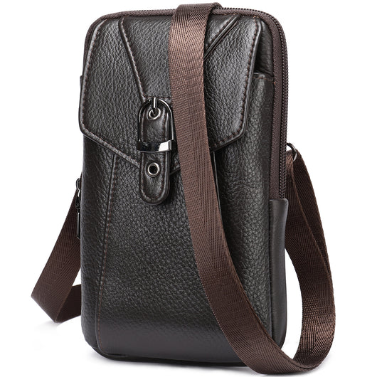 Bolsa Mensajera de Cuero para Hombre con Bandolera Ajustable - Image 18