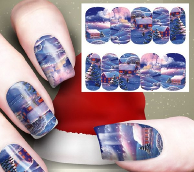 Stickers de Decoración Navideña para Uñas con Efecto Acuarela - Image 20