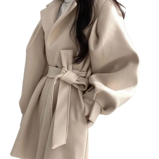 Abrigo de Lana para Mujer con Cuello de Solapa - Largo Medio Elegante - Image 11