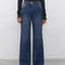 Jeans Mujer Corte Recto con Costuras Tridimensionales