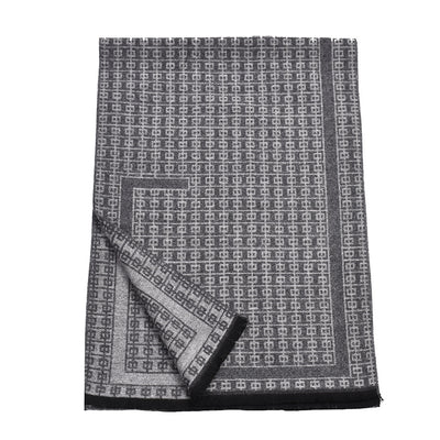 Bufanda Tejida Gruesa Cálida Reversible para Hombre Estilo Coreano - Image 18