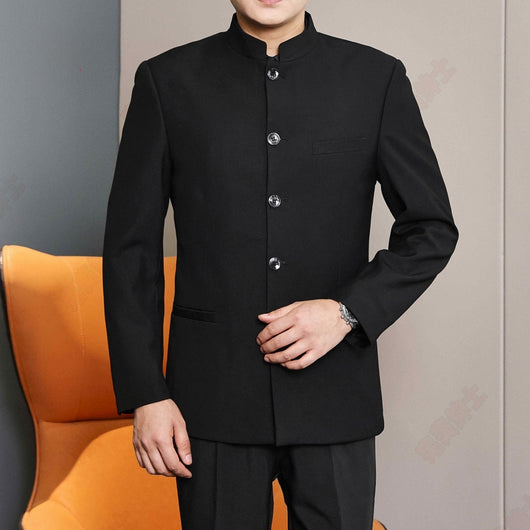 Saco Slim Fit Primavera-Otoño con Inspiración Oriental - Image 8