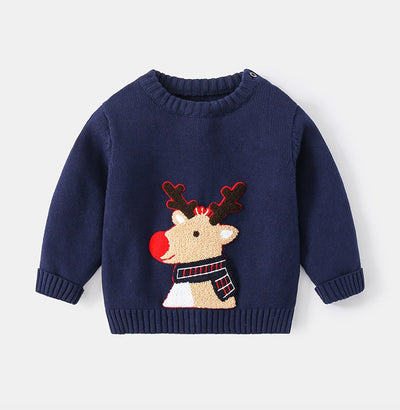 Suéter Navideño Grueso con Reno Cartoon - Abrigo Cálido para Invierno - Image 15