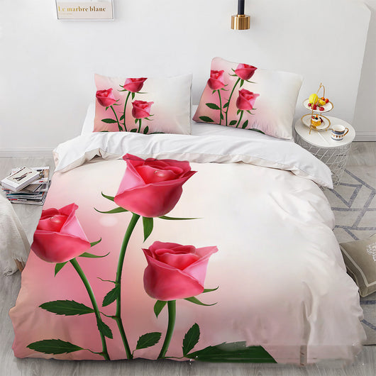 Colección de Tres Piezas Home Rose con Impresión 3D Digital - Image 12