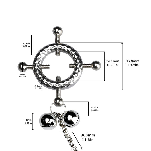 Pinzas para Pezones con Anillo Metálico Decorativo - Image 35