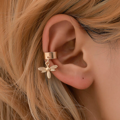 Clip Auricular en U con Diamante de Abeja - Diseño Ancho Pequeño - Image 11