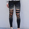 Pantalón Corset Cintura Alta con Detalles de Diamantes