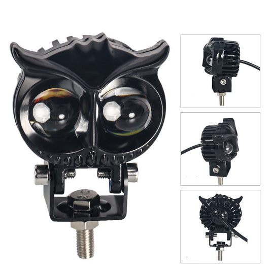 Faro Auxiliar Ojo de Búho Bicolor para Motocicleta - Image 4