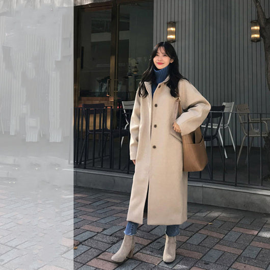 Abrigo de Lana Midi para Mujer - Otoño e Invierno - Image 8