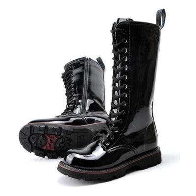 Botas Martin de Cuero Charol Altas para Hombre - Estilo Premium - Image 3