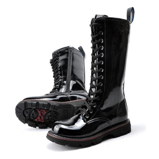 Botas Martin de Cuero Charol Altas para Hombre - Estilo Premium - Image 3