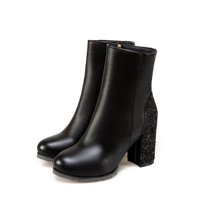 Botines de Tacón Alto con Lentejuelas para Mujer - Image 5