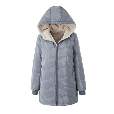 Sudadera con Capucha Estampado Geométrico Onda - Algodón Térmico Forrado - Image 22