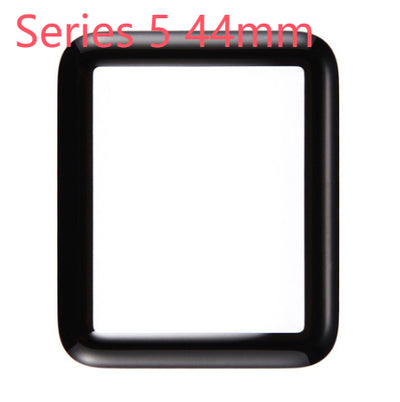 Black border screen protector for Apple Watch Series 4, 40mm, with clear center on a white background. - Image 7