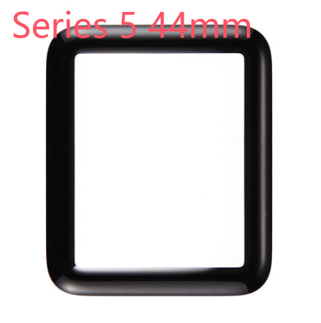 Black border screen protector for Apple Watch Series 4, 40mm, with clear center on a white background. - Image 7