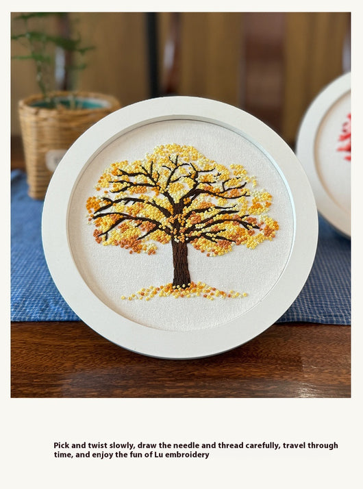 Kit de Bordado Principiante con Árbol Colgante - Pintura Textil - Image 11