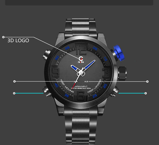 Reloj Deportivo Inteligente Dual Display LED Resistente al Agua - Image 15