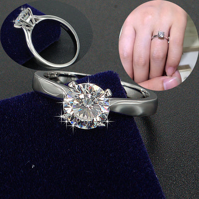 Anillo de Compromiso con Cuatro Puntas para Mujer - Image 4