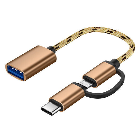 Adaptador USB 2-en-1 MICROOTG con Soporte de Cable - Image 11