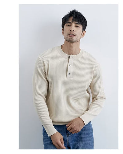 Suéter Ejecutivo Preppy de Manga Larga para Hombre - Image 27