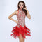 Traje de Danza Latina Bordado con Lentejuelas