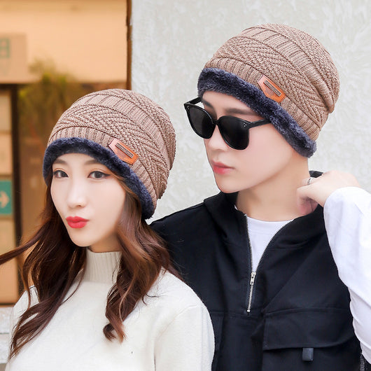 Gorro y Bufanda Térmica de Punto Grueso con Forro de Terciopelo para Invierno - Image 26