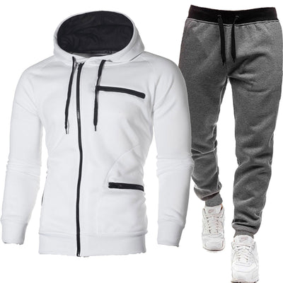 Sudadera con Capucha Jacquard Deportiva para Hombre - Cardigan Fleece Casual - Image 15