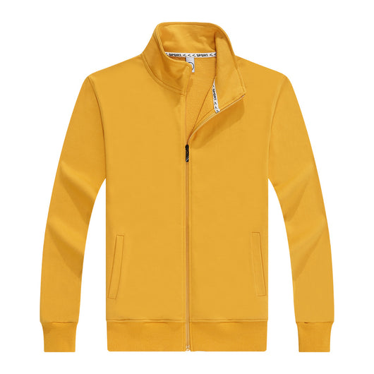Chaqueta Suéter de Terciopelo Dorado Grabado con Cuello de Pie y Personalización - Image 32