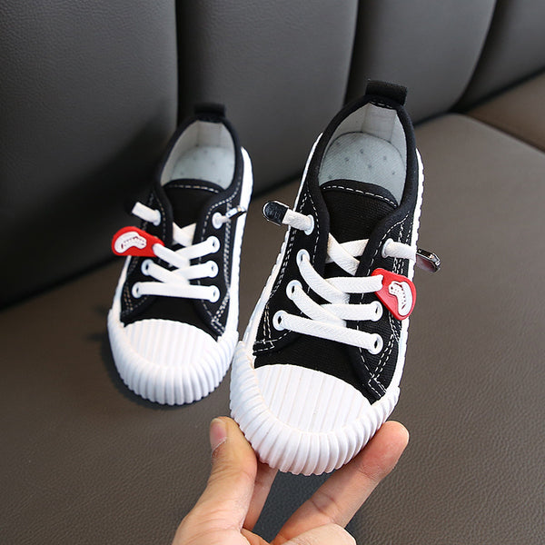 Zapatillas de Lona Infantiles Estilo Coreano Colores Pastel - Otoño