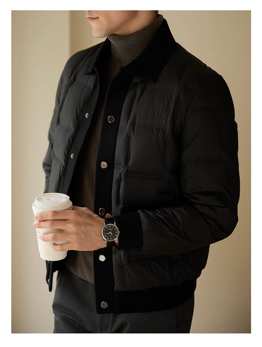 Chaqueta Casual Premium para Hombre con Diseño Patchwork - Image 3