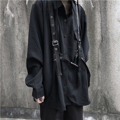 Camisa Vintage Suelta de Manga Larga Unisex - Image 10