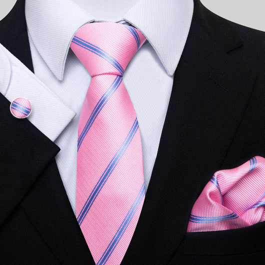 Conjunto de Corbata, Pañuelo y Gemelos para Hombre - Elegancia Empresarial - Image 24
