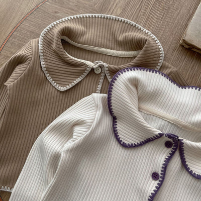 Conjunto de Dos Piezas Cardigan Tejido y Pantalón Acampanado para Bebé - Image 10