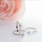 Anillo de Bodas Moissanita Plata Esterlina Diseño Minimalista para Mujer