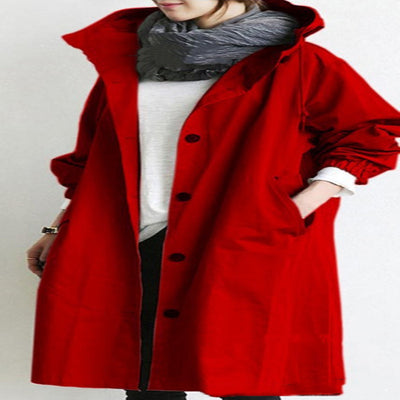 Chaqueta Cortavientos Mujer Casual Suelta con Capucha y Bolsillos - Impermeable y Secado Rápido - Image 30