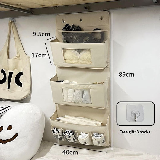 Bolsa de Almacenamiento Colgante para Armario de Colores Sólidos - Image 9