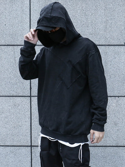Sudadera con Capucha Retro Desgastada para Hombre - Estilo Urbano Primavera Otoño - Image 8