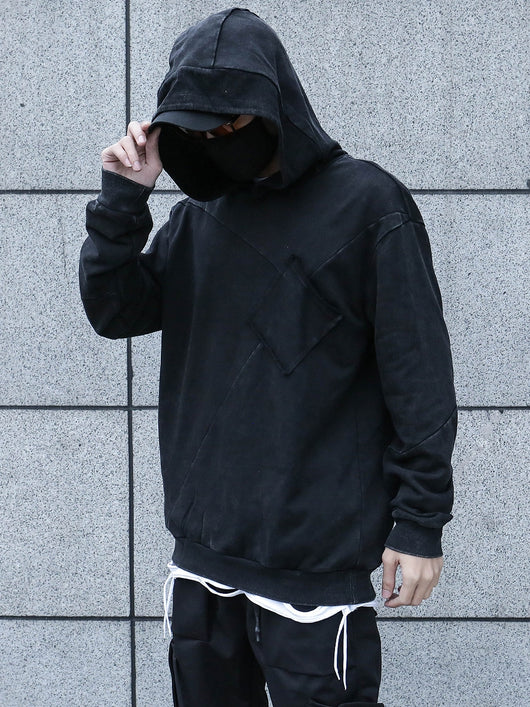 Sudadera con Capucha Retro Desgastada para Hombre - Estilo Urbano Primavera Otoño - Image 8