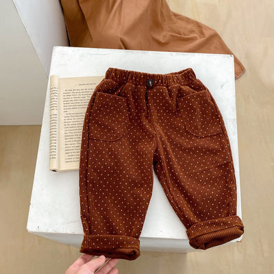 Pantalones de Pana Estampados Sueltos y Cómodos - Image 2